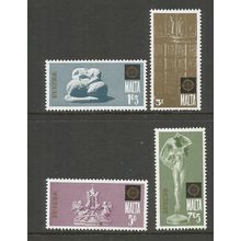 Malta 1974 Europa, Sculpture Unmounted Mint Set SG 523 / 526