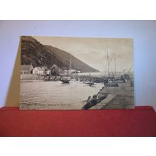 HARBOUR AND NORTH HILL, MINEHEAD, SOMERSET unused antique postcard =