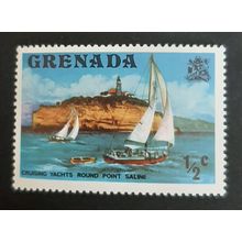 Grenada: 1975 - Local Scenes - ½c Cruising Yachts Round Point Saline - CTO Stamp