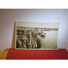 ROCKY COAST, ST. GOVANS, Pembrokeshire, Wales used vintage postcard RP 1960 pm =