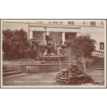 Fountain, Cheltenham Promenade, Gloucestershire, c.1940 - Valentine's Postcard