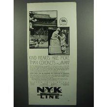 1930 NYK Line Cruise Ad - Kind Hearts Are More