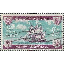 SOUTH AFRICA, SEA, Chapman, Settlers monument, blue & maroon 1962, 2½c, #3