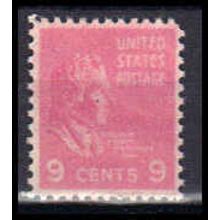 814 9c William Harrison Fine MNH B0344