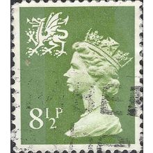 WALES, QE II, Machin, green 1976, 8½p, #5