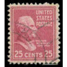 Used 829 25c William McKinley Just Clears M08092