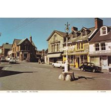 Tisbury Fish & Chip Shop Post Office Wiltshire 1980s Postcard