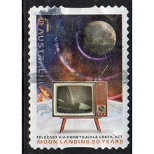 Australia 2019 Moon Landing - 50 Years -T/cast via Honeysuckle Creek $1 s/a Used