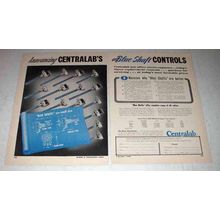1950 Centralab Blue Shaft Controls Ad