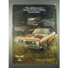 1968 Plymouth Barracuda Car Ad - 4 New Engines