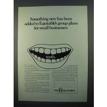 1968 The Equitable Ad - Something New Added: Teeth