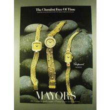 1980 Chopard Geneve Watches Ad - Changing Face of Time