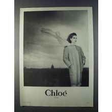 1980 Chloe Paris Women's Fashion Ad