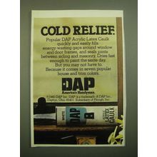 1980 DAP Acrylic Latex Caulk Ad - Cold Relief