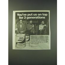 1987 Deft Clear Wood Finish Ad - You've put us on top for 3 generations