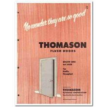 THOMASON PLYWOOD CORP 1954 Hollow core solid doors vintage catalog