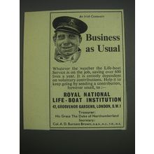 1957 Royal National Life-Boat Institution Ad - An Irish Coxswain