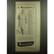 1953 Aquascutum The Field Raincoat Advertisement - Aquascutum of London, England