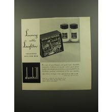 1953 Dunhill Bathroom Privileges Toiletries Advertisement - Luxury with Laughter