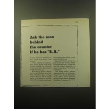 1959 Schenley Gin Ad - Ask the man behind the counter if he has S.A.