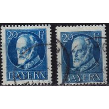 GERMANY Bayern Bavaria [1914] MiNr 0097 I, II ( O/used ) [01]
