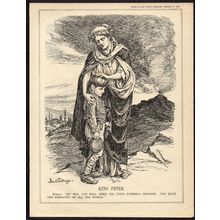 KING PETER 1934 John Bernard Partridge PUNCH CARTOON PAGE