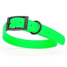 Dog Pet Waterproof Collar - W1" x L18"-22" - Tropical Green