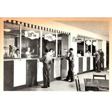 Soldiers Ice Cream Cafe Alexander Jazz Military WW2 Club Rome Italian Postcard
