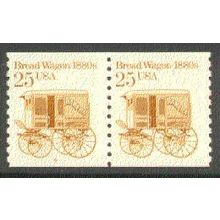 2136 25c Bread Wagon Fine MNH Dry Gum CNP Left 4 V0828