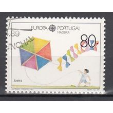 Madeira mi 125 Type II Europa Cept 1989 gestempeld