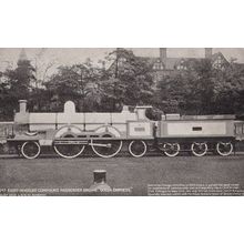 Eight Wheeled Compound Queen Express Train Old Postcard
