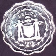 1976 Belize 1 Cent Silver Proof Coin