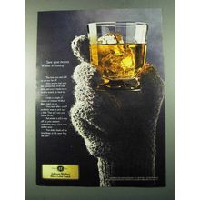 1969 Johnnie Walker Black Label Scotch Ad - Save Money