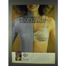 1978 Sears Ah-h Bra Lite Ad - A Sweater Want