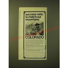 1966 Colorado Commerce & Development Ad - Success-ratio to match our mountains