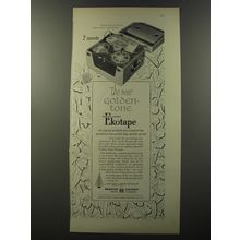 1953 Webster Electric Ekotape Tape Recorder Ad - The new golden tone