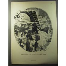 1953 The Bulletin Newspaper Ad - cartoon by Richard Decker - Snowplow