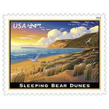 Sleeping Bear Dunes $24.70 Express Mail Single Postage Stamp Scott 5258