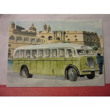 1949 BEDFORD QL BUS. unused postcard Maximim card no 32. COACH /