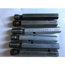 LOT 6 GO NO GO .4537,.4552,.4495,.4500,1/2"-13 LH & RH THREAD & PLUG GAUGES,SB