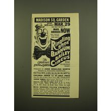 1961 Ringling Bros and Barnum & Bailey Circus Ad - Madison Sq. Garden