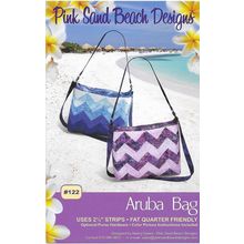 Pink Sand Beach Designs #122 Aruba Purse/Shoulder Bag Instructions 13x11x3”