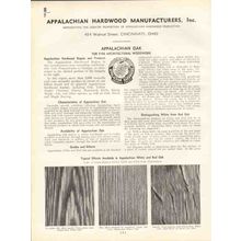 appalachian hardwood mfg inc 1938 white red oak wood vintage catalog