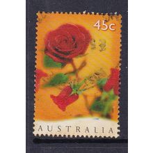 AUSTRALIA 1997 ST VALENTINES DAY ROSE USED SG1665 #2