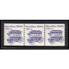 1897 1c Omnibus Very Fine MNH Dry Gum PNC 1/3 KA9354