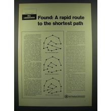 1966 Bell Telephone Laboratories Ad - A Rapid Route to the Shortest Path