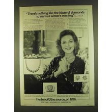 1980 Fortunoff Jewelry Ad - Lauren Bacall - The Blaze