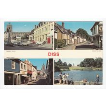 Multiview of Diss Norfolk Postcard 095