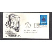 FDC Art Craft 190 6c Human Rights (Cachet-Typed/A) CV40683