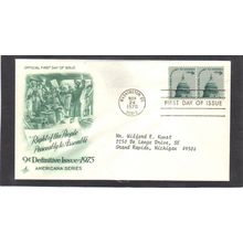 FDC Art Craft 1591 9c Capitol Dome Pair (Cachet-Typed/A) CV41738